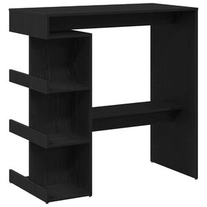 vidaXL St&oacute;ł barowy 100 x 48 x 101,5 cm Drewno inżynieryjne Czarny Dąb