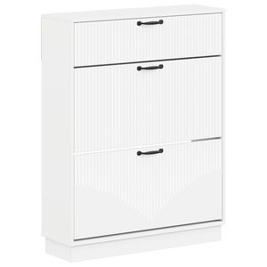 vidaXL Szafka na buty HOORN 78 x 24 x 100 cm Drewno inżynieryjne Biały