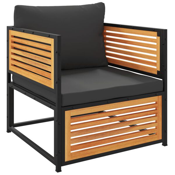 vidaXL 5-cz. zestaw wypoczynkowy do ogrodu, z poduszkami, akacjowy