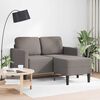 vidaXL Sofa 2-osobowa z szezlongiem w kształcie litery L, kolor taupe
