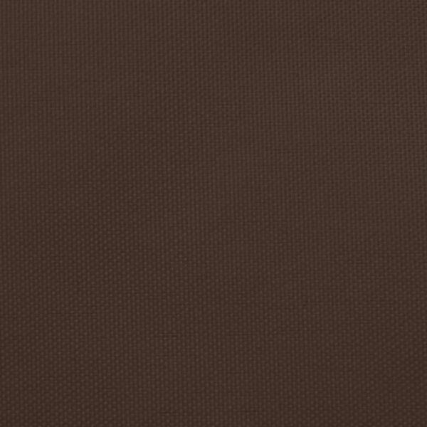 vidaXL Tr&oacute;jkątny żagiel ogrodowy, tkanina Oxford, 6x6x6 m, brązowy