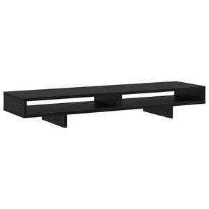 vidaXL Stojak na Monitor Czarny 100 x 27 x 15 cm Drewno inżynieryjne