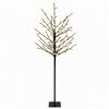 vidaXL Choinka z kulami LED Czarny 18 x 18 x 120 cm Stal 150 LED
