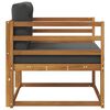 vidaXL Środkowa sofa ogrodowa Lite Drewno Akacji Naturalny