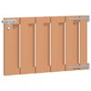 vidaXL Brama ogrodowa 100 x 60 cm WPC i aluminium brązowy