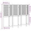 vidaXL Parawan pokojowy, 6-panelowy, ciemny brąz, lite drewno paulowni