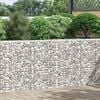 vidaXL Podniesiona rabata gabionowa, trapezowa, stal, 150x20x100 cm
