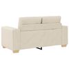 vidaXL Sofa 2 pcs Beżowy Tkanina lniana