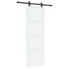 vidaXL Drzwi przesuwne ORKDAL Biały 83 x 232 cm Lite drewno sosnowe