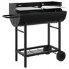 vidaXL Grill węglowy 96,5 x 42,5 x 88,5 cm Czarny