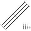 vidaXL Grill zabezpieczający okno 174 x 45 cm Stal ocynkowana
