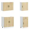 vidaXL Zestaw szafek kuchennych, Lucca, 7-częściowy, dąb sonoma