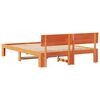 vidaXL Ramka ł&oacute;żka Woskowy Brąz 160 x 200 cm Lite drewno sosnowe
