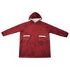 vidaXL Bluza-koc Bordeaux Czerwony L Fleece i Flanela