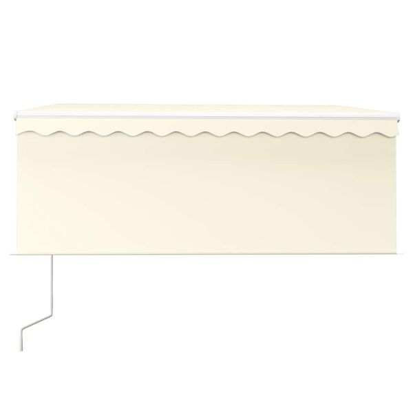 vidaXL Automatyczna markiza z zasłoną, LED i czujnikiem, 3x2,5 m