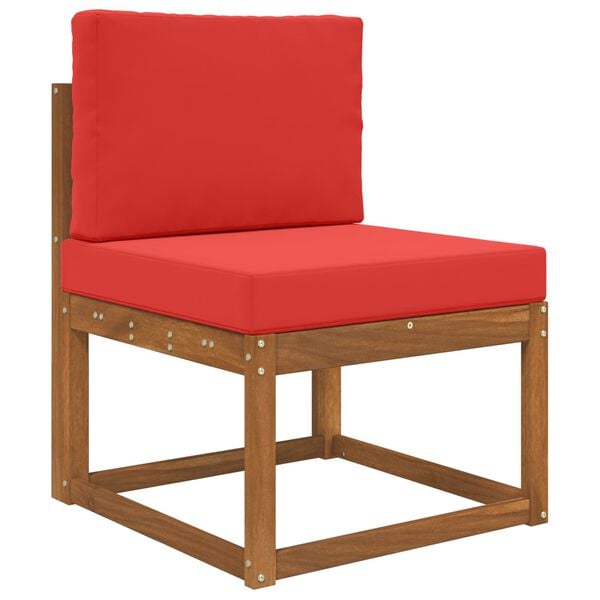 vidaXL Poduszka do sofy na zewnątrz 2 pcs Czerwony Poliester