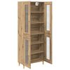 vidaXL Highboard Dąb rzemieślniczy 69,5 x 34 x 180 cm