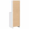 vidaXL Highboard Biały 40 x 40,5 x 135 cm Materiał drewnopochodny