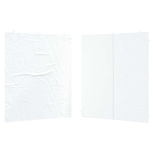 vidaXL Ściana boczna namiotu na imprezy 2 szt. 200 x 195 cm Biały