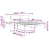 vidaXL Ramka ł&oacute;żka Woskowy Brąz 150 x 200 cm Lite drewno sosnowe