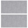 vidaXL Stopień 2 szt. 50 x 25 cm Srebrny Aluminium Prostokątny