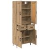 vidaXL Highboard 2 pcs Dąb rzemieślniczy Materiał drewnopochodny