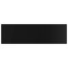 vidaXL Półki na książki, 8 szt., wysoki połysk, czarne, 100x30x1,5 cm