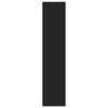 vidaXL Witrynka, czarna, 70x41x185 cm, materiał drewnopochodny