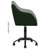 vidaXL Obrotowe krzesła stołowe, 2 szt., ciemnozielone, aksamitne