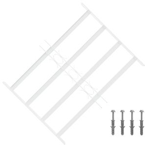 vidaXL Krata zabezpieczająca do okien z 4 poprzeczkami 3 szt. 43-74 cm