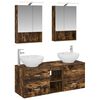 vidaXL Zestaw mebli łazienkowych 5 pcs Dąb wędzony