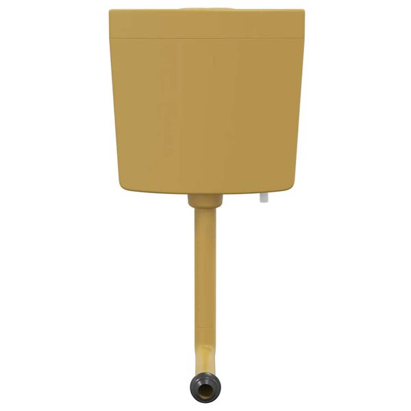 vidaXL Spłuczka do toalety z dolnym dopływem, 3/6 L, żółta