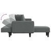 vidaXL Sofa rozkładana L, ciemnoszara, 275x140x70 cm, tkanina