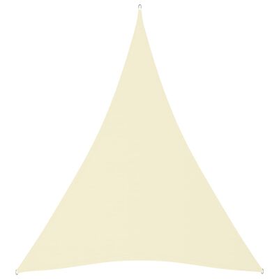 vidaXL Żagiel ogrodowy, tkanina Oxford, trójkątny, 4x5x5 m, kremowy