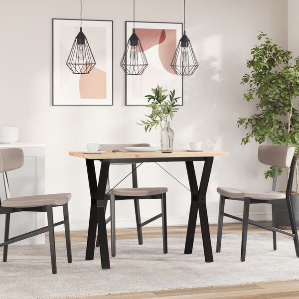 vidaXL Stół jadalniany z nogami w kształcie litery Y, 100x50x75,5 cm