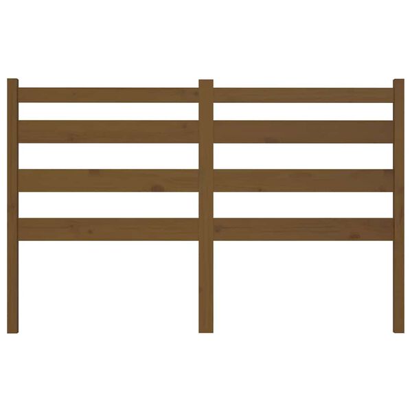 vidaXL Wezgłowie ł&oacute;żka, miodowy brąz 166x4x100 cm, lite drewno sosnowe