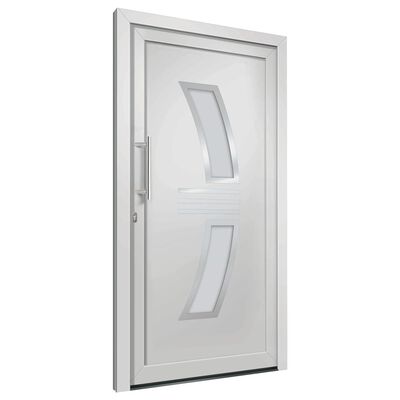 vidaXL Drzwi frontowe, białe, 108 x 200 cm