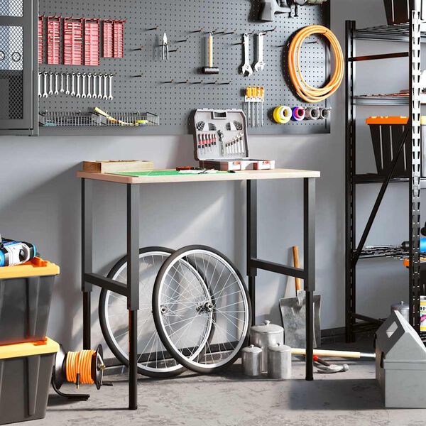 vidaXL Regulowane ramy stołu roboczego, 2 szt., metal, 55x(69-95,5) cm