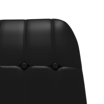vidaXL Krzesło wypoczynkowe, lśniąca czerń, sztuczna skóra