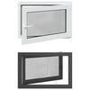 vidaXL Okno piwniczne typu tilt & turn RISOR 90 x 60 cm PVC i szkło