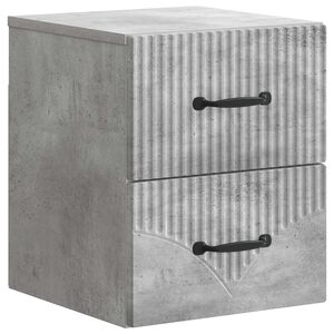 vidaXL Wisząca Szafka Nocna Betonowy szary 34,5 x 33 x 40 cm