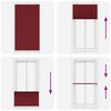 vidaXL Roleta plisowana Bordowy Czerwony 105x200 cm Szerokość tkaniny