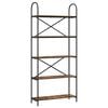 vidaXL P&oacute;łka na książki 5 poziomy 80 x 30 x 183 cm Drewno inżynieryjne