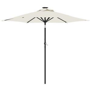 vidaXL Parasol ogrodowy na stalowym słupku, biały, 225x225x212 cm