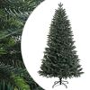 vidaXL Sztuczna choinka z zawiasami 120 cm PVC i Metal zielony