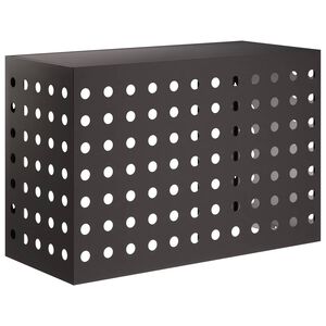 vidaXL Pokrywa do klimatyzatora Czarny 90 x 40 x 60 cm Stal