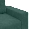 vidaXL Sofa 3 pcs Ciemna zieleń Tkanina lniana