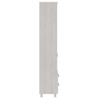vidaXL Szafka HAMAR, biała, 60x35x180 cm, lite drewno sosnowe