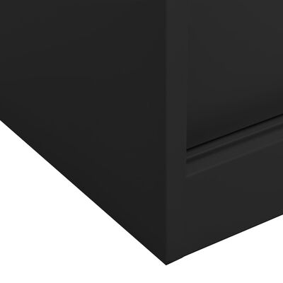 vidaXL Szafka biurowa z przesuwnymi drzwiami, antracytowa, 90x40x90 cm
