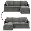 vidaXL Sofa Ciemnoszary